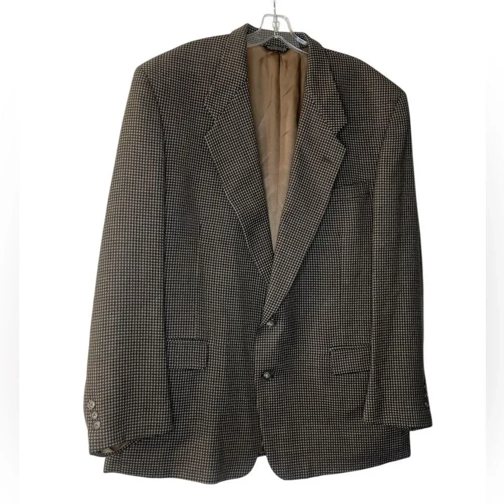 Givenchy Monsieur sport coat blazer jacket 48L tan multicolor Union- made in USA